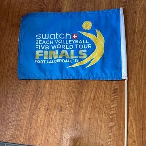 Swatch FIVB World Tour Finals Flag - Blue and Yellow